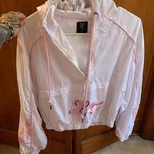 LF cropped hooded windbreaker